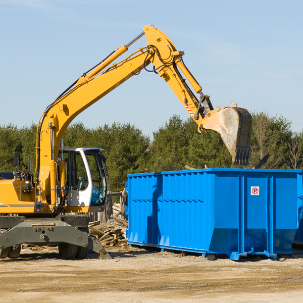 can i rent a residential dumpster for a construction project in Pursglove WV